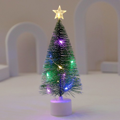 Tavolo Piccolo Albero di Natale Artificiale Mini con Luci LED Ornamenti Natale - Foto 11 di 14