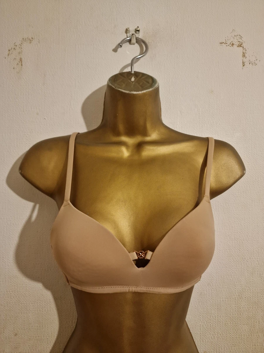 Dorina Beige Nude Lounge Moulded Cup Non Wire Wire Free Wireless Bra 32A  32B 32C