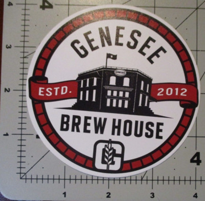 GENESEE BEER Brewhouse Dundee new york 4'' STICKER decal craft beer brewery