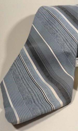 Necktie JC PENNY "THE MEN'S SHOP" JCPENNY Polyester Stripe #10 FREE SHIPPING EUC - Picture 5 of 7