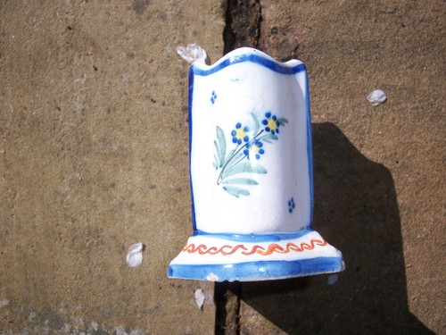Attractive HR Quimper Pot Faience circa 1910 - Picture 9 of 9