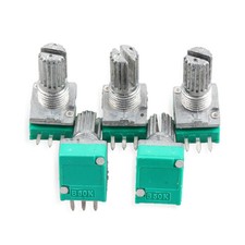 B5K/10K/20K/50K/100K Audio Amplifier Sealed Potentiometer 15mm Shaft 3Pin RK097N