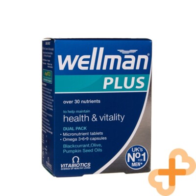 Vitabiotics Wellman Plus Omega 3-6-9 28 Kapseln 28 Tabletten Vitality Gesundheit
