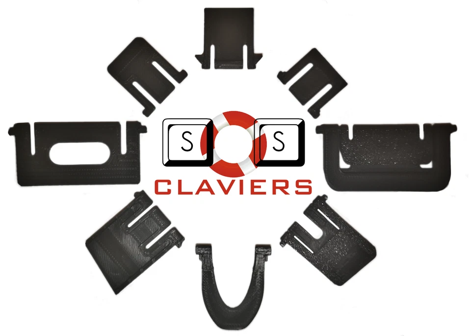 Sharkoon Skiller Pro Keyboard Spare Replacement Tilt Leg Stall Foot Feet Set - Image 2 of 2