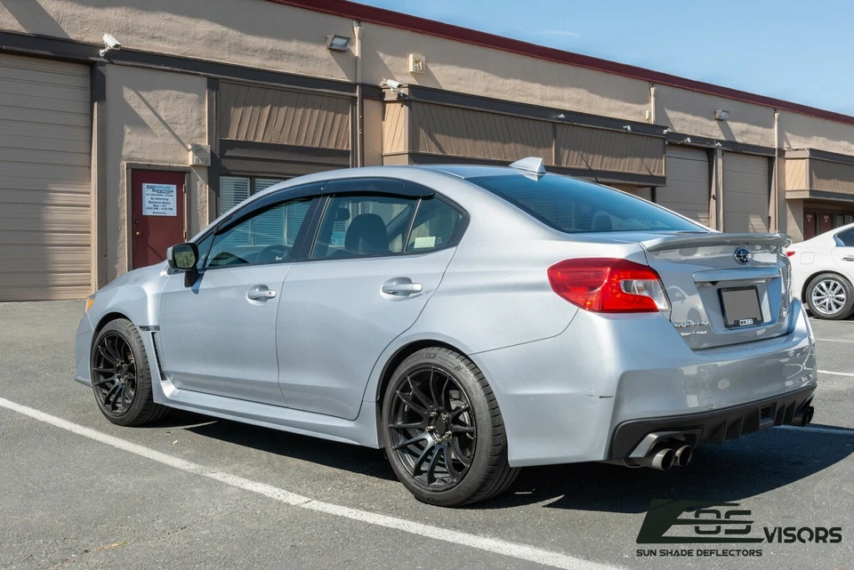 Viseras EOS para 15-21 Subaru WRX y STi JDM CLIP-ON Deflectores de protección de ventana lateral Foto 2 de 4