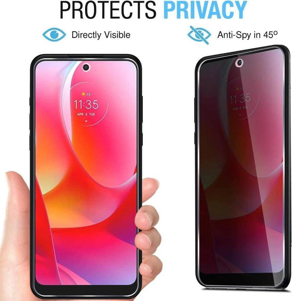 Lot for Motorola Moto G Play 2024 Anti Spy Privacy Glass Screen Protector Film - Image 3 of 4