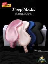 1 pc 3D Contoured Sleep Mask Light Blocking Eye Mask for Side Sleepers Travel