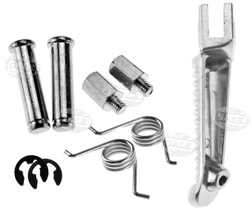 Aluminum Front Footrest Foot Pegs Set For Yamaha Honda Kawasaki Motorcycle - Picture 3 of 3