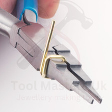 3-in-1 Flat Nose Pliers with 3, 5 and 6 mm Jaws -U-bending Wire Looping, Forming