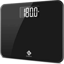 Digital Bathroom Scale, Extra Wide Platform, High Capacity 440 Lb
