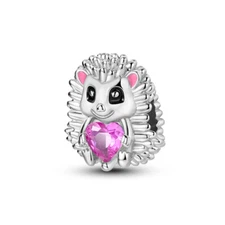 MULA European Hedgehog Love DIY Charm CZ Fit Women Bracelet 925 Sterling Silver