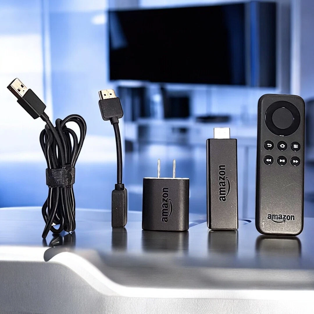 Amazon Fire TV Stick (1st Generation) Black USB Port Media