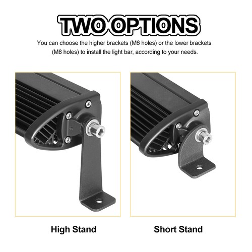 34" / 16" Single Row LED Light Bar Spot Flood Offroad Driving Truck 4WD SUV ATV - Picture 20 of 24