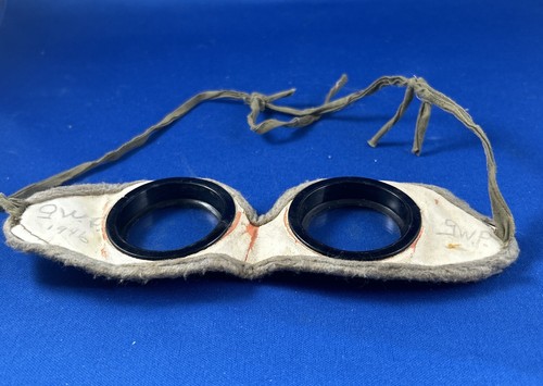 Vintage antike Kinder Tretauto Rennbrille mit Glasgläsern - Kostüm - Bild 10 von 11