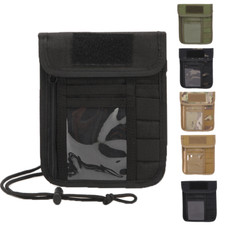 Tactical ID Card Case Pouches Neck Lanyard Credit Card Organizer Card Holder Bag
