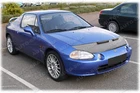 Bra for Honda Del Sol CRX 3 manufactured 1992 - 1998 stone chip protection ho...