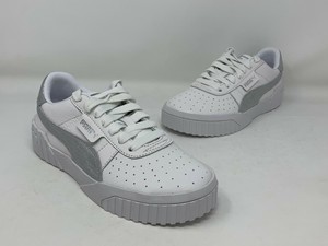 puma cali white silver