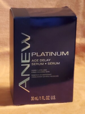 AUTHENTIC Avon ANEW Platinum Age Delay Serum *NEW* NIB 1 oz FULL SIZE