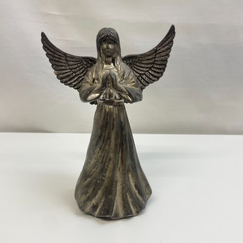 International Silver Company Praying Angel Candle Holder Silverplated Christmas - Picture 1 of 16