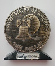 Banthrico Bicentennial Eisenhower $ Coin Bank East End State Bank Houston Tx