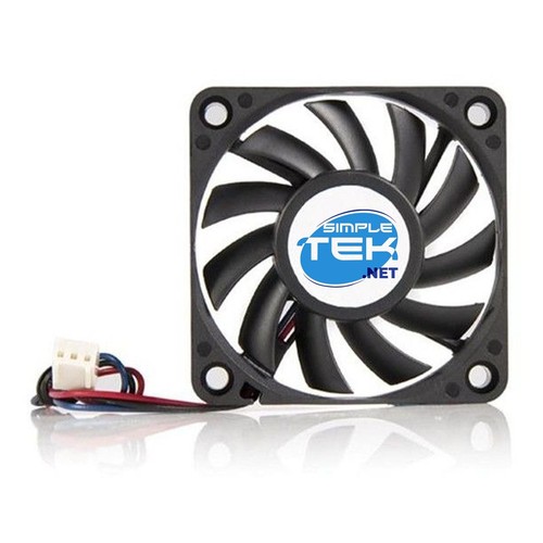 Case Fan Cooler 70Mm 0.7Cm 3 Pin 12V Without Lights Black Air Flow - 第 2/8 張圖片