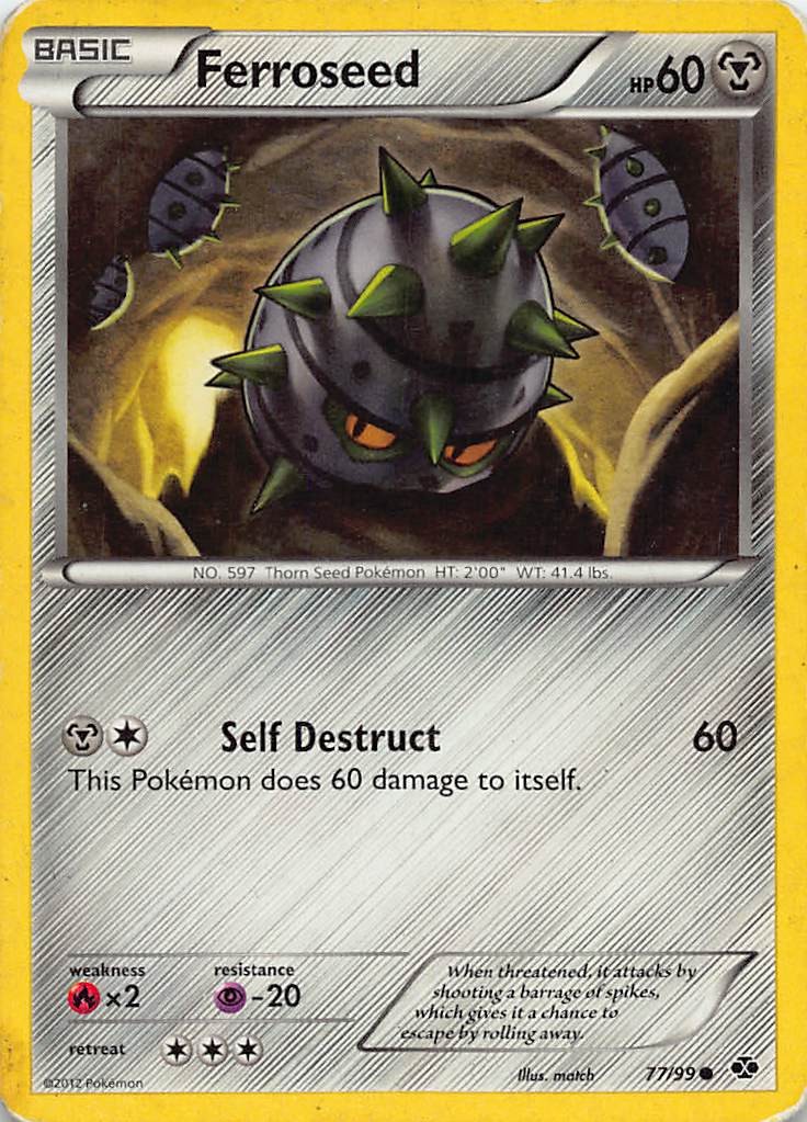 FERROSEED 77/99 C NEXT DESTINIES POKEMON HP