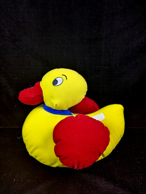 Rare VTG Brio? Large Plush Duck Rattle Soft Toy - Baby Einstein