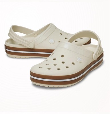Crocband Gum Clog White Unisex M8/W10 Slip On Shoes New In Box