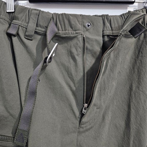 Nike ACG Cargo Belted Shorts Mens Size XL Sequoia Olive Green Streetwear - Picture 13 of 13