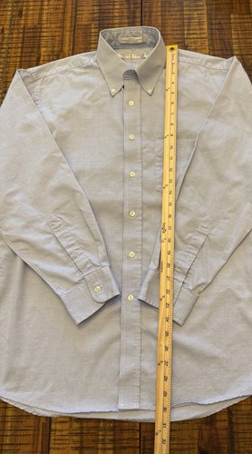 Camisa Forsyth Of Canada para hombre cambray manga larga 100 % algodón sin hierro talla 16 - Imagen 4 de 11