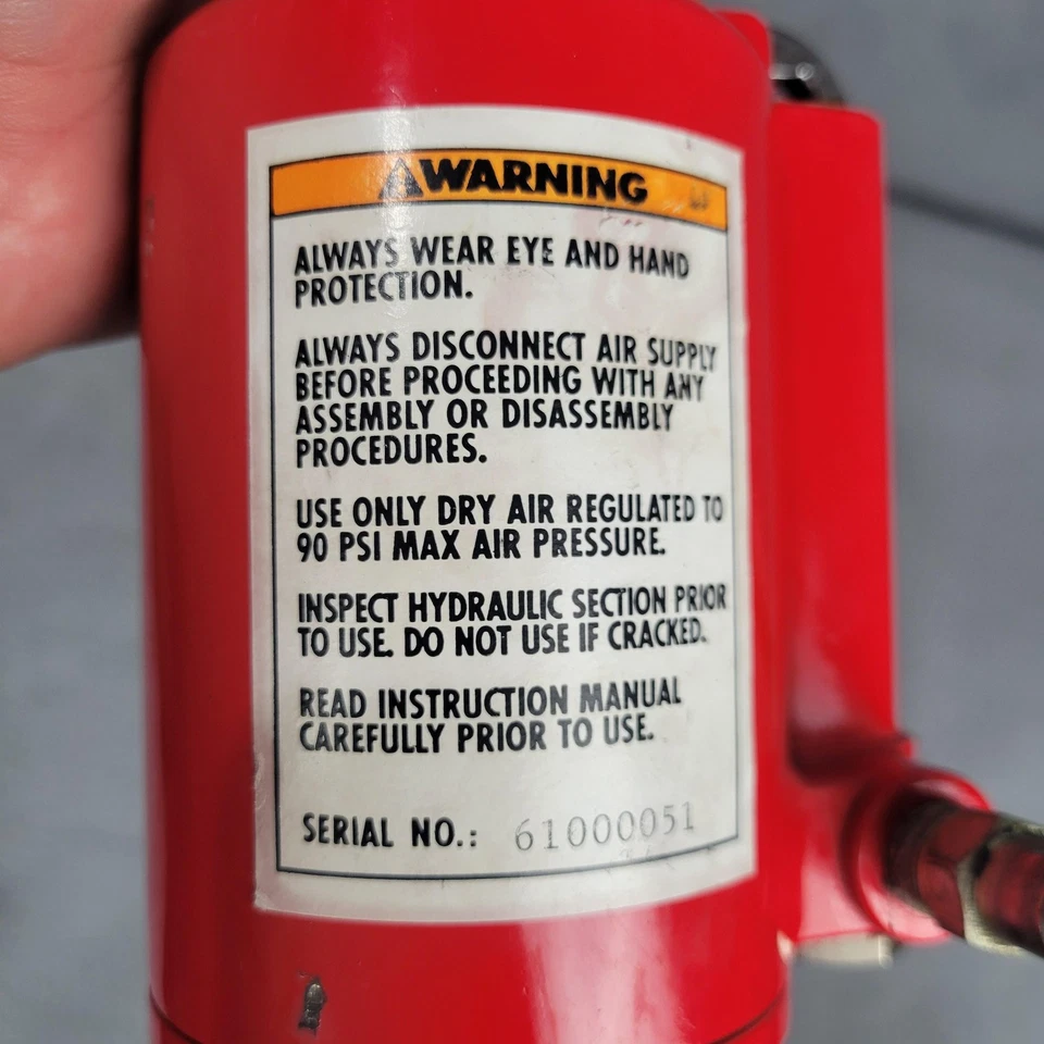 MAC Tools Air Hydraulic Pop Rivet Gun Pneumatic Riveter Heavy Duty 90 PSI Red - Image 2 of 4