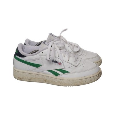 Reebok, Sneaker, Größe: 40 1/2, model: club c 85, Leder, Weiß/Grün, Herren #mpD