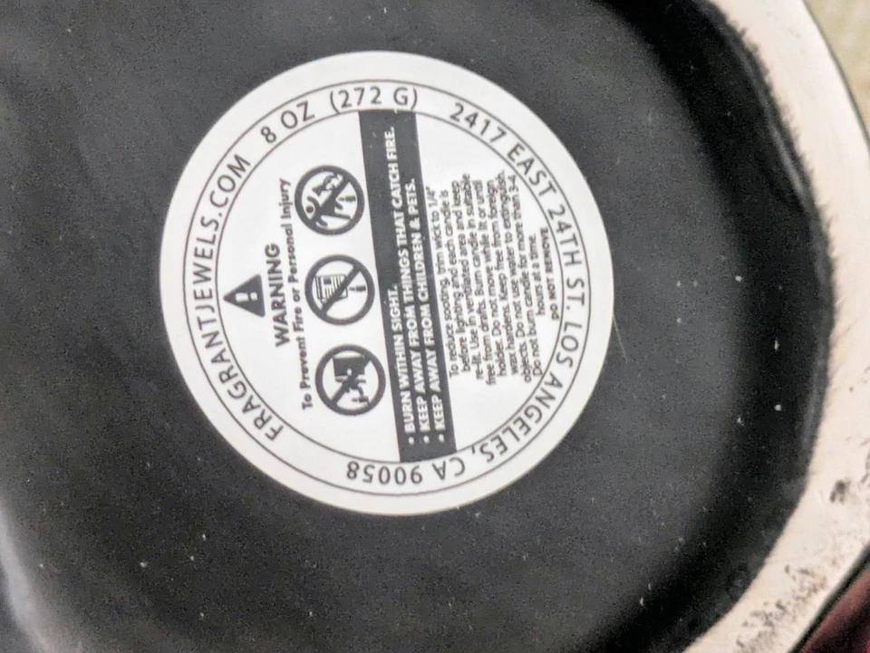 Joyas Fragantes Mango Gato Negro Cerámica Con Anillo Talla 10 Cerámica Sin Quemar Foto 3 de 4