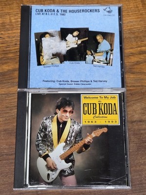 CUB KODA 2 CD lot - Welcome to My Job 1963-93 & Live at B.L.U.E.S. 1982