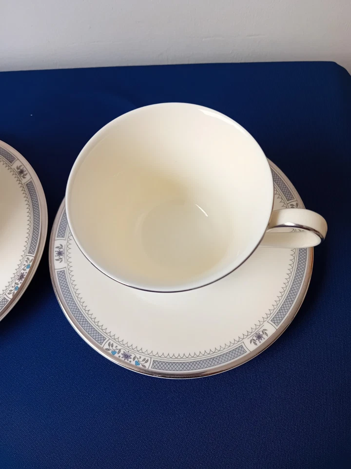 2 Royal Doulton Romance Collection Melissa Pattern Cups & Saucers - Image 3 of 4
