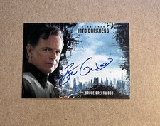 BRUCE GREENWOOD 2013 Rittenhouse STAR TREK INTO DARKNESS AUTOGRAPH AUTO card