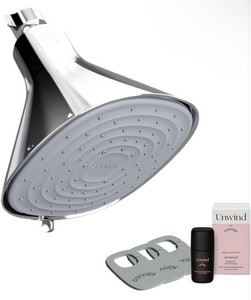 Canopy Filtered Shower Head Brushed Nickel High Pressure Shower Head Hard Water 