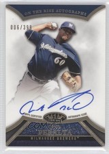 2013 Topps Tier One On the Rise Auto 6/399 Wily Peralta #ORA-WP2 Auto 3g3