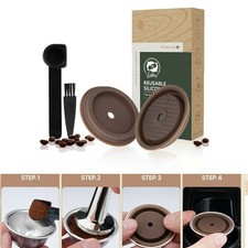 Capsule Pods Cap Lids For Refilled Capsules-Reusable-Vertuo