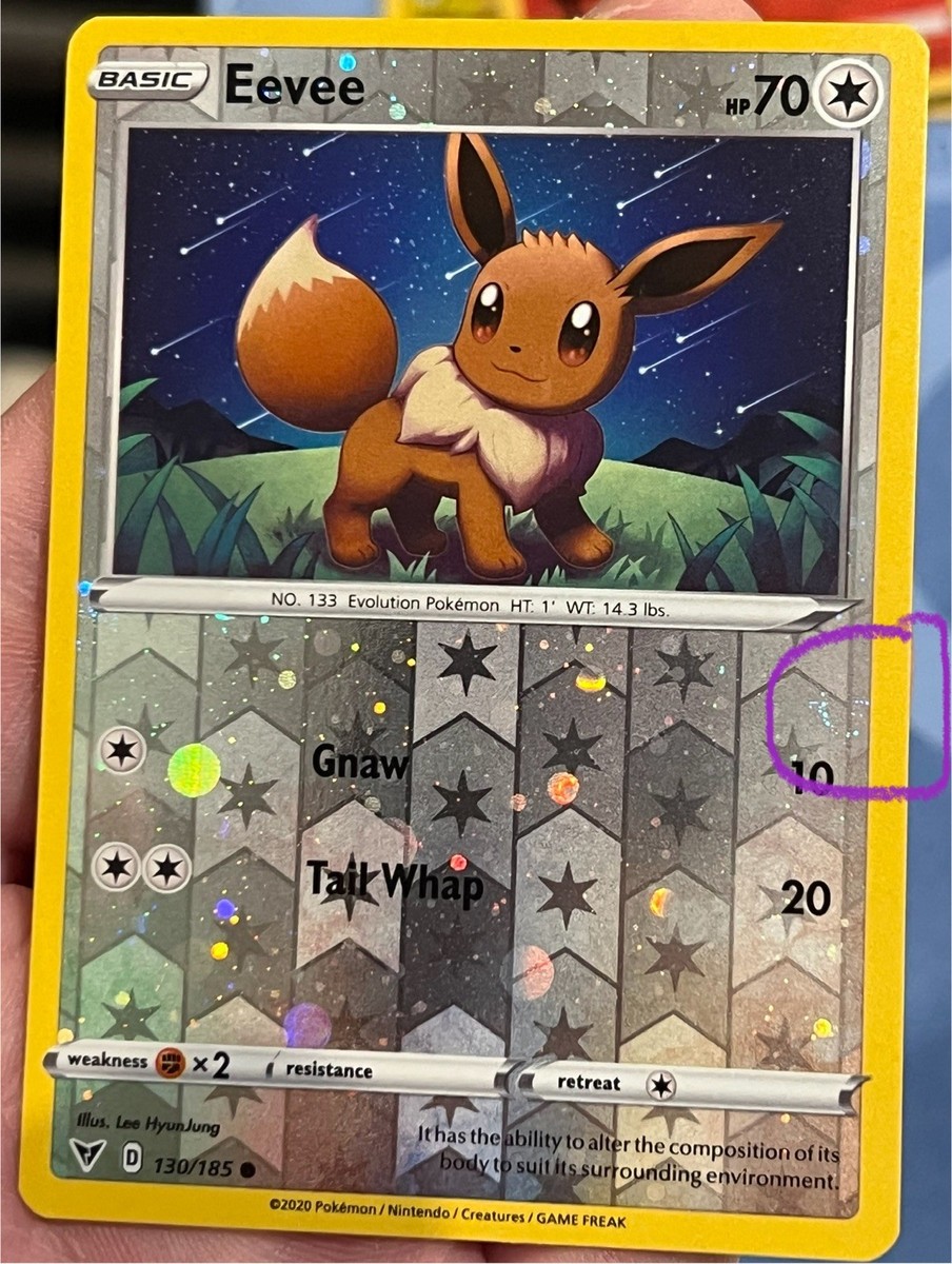 Eevee 130/185 Reverse Cosmos Holo Vivid Voltage Costco Exclusive