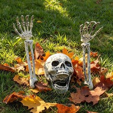 Halloween Decorations Outdoor Skeleton, Skeleton Coming Out of Ground, Scary ...