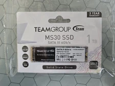 TEAMGROUP MS30 1TB SSD SLC Cache 3D NAND TLC M.2 2280 SATA III 6Gb/s Internal