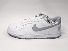 Nike Dunk Low White Light Grey Pebbled Leathe...