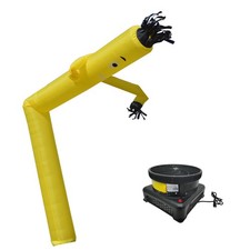 20Ft Yellow Inflatable Dancing Wind Dancer Dancing Sky Puppet with 110V Blower