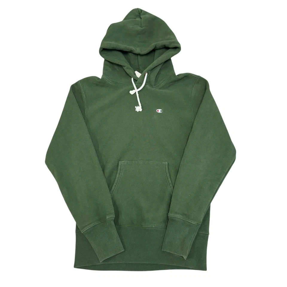Champion Mens Green Long Sleeve Hooded Pullover Hoodie Size Small, photo 1 of 5