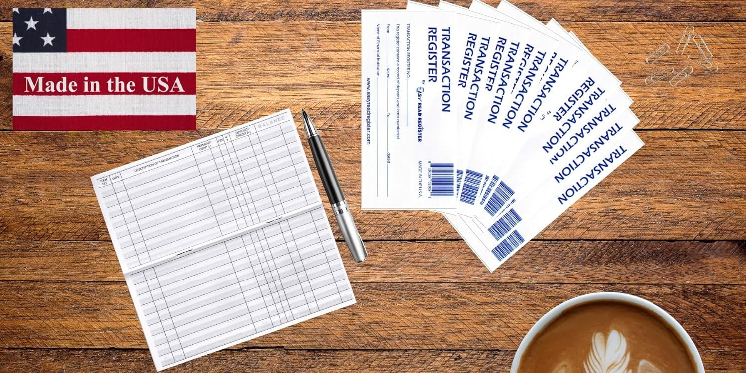 12 Check registers for Personal Checkbook - Checkbook Ledger Transaction Regi...