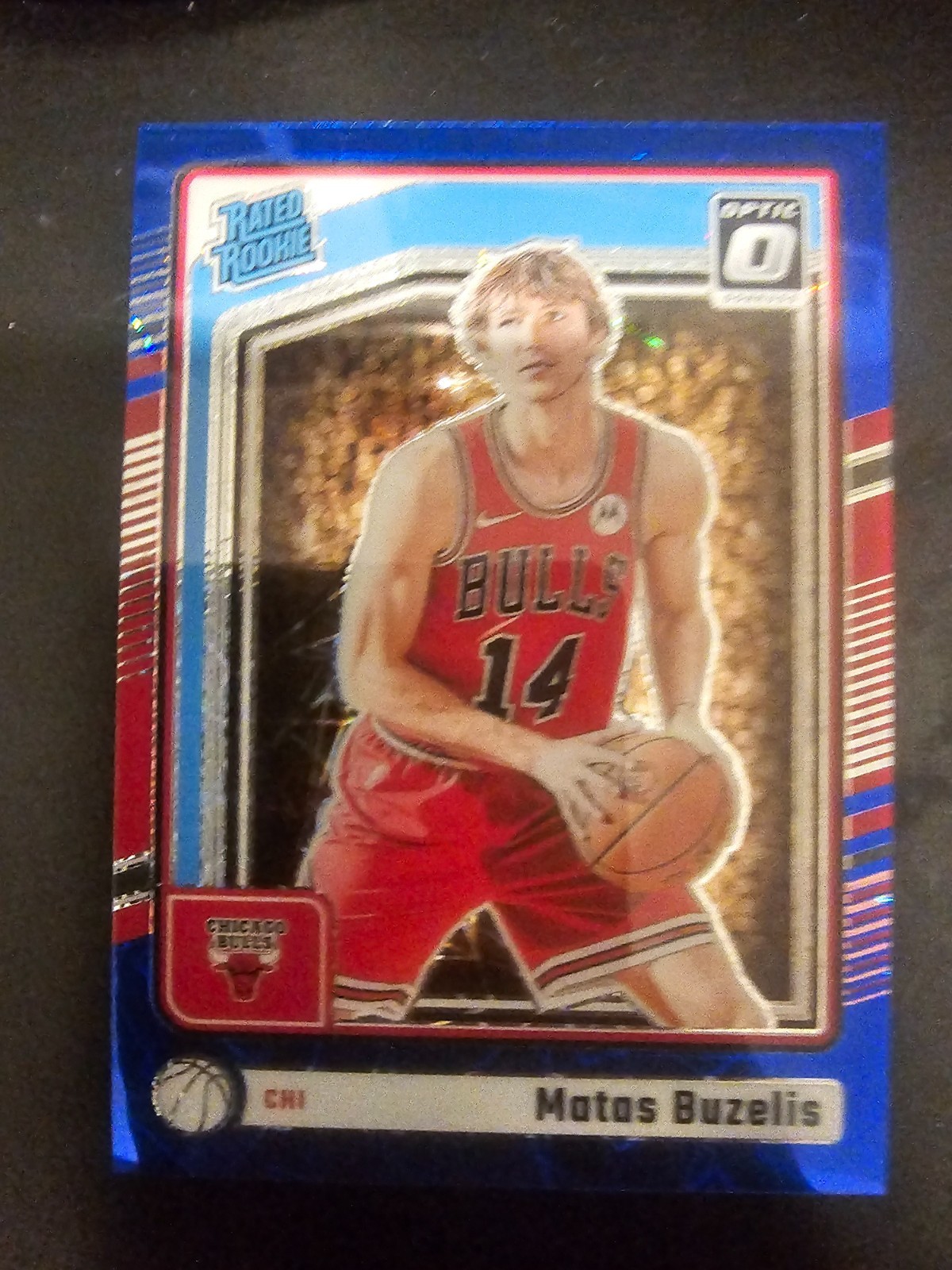 Matas Buzelis 2024 Donruss Optic #271 Blue Velocity Prizm Rookie RC Bulls