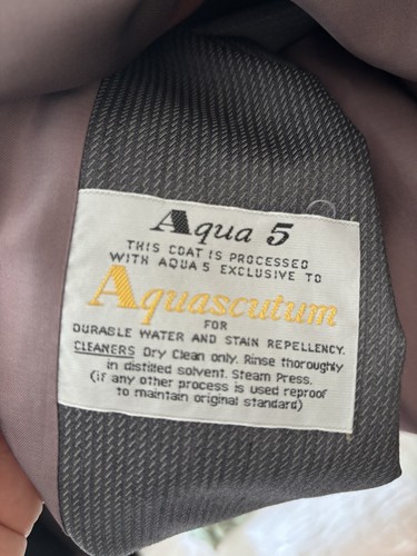 Aquascutum Aqua5 Double Breasted Trench Coat Vintage with Belt M/L - Picture 4 of 5