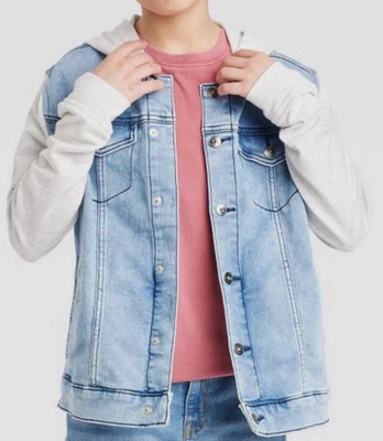 Art Class Boys Denim Jacket w/ Hoodie Various Sizes NWT 3A