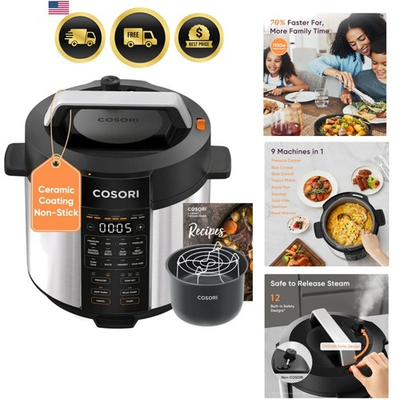 #ad #ad Pressure Cooker 6QT Stainless Steel 9 in 1 Multi Cooker 12 Safety Features... $147.87